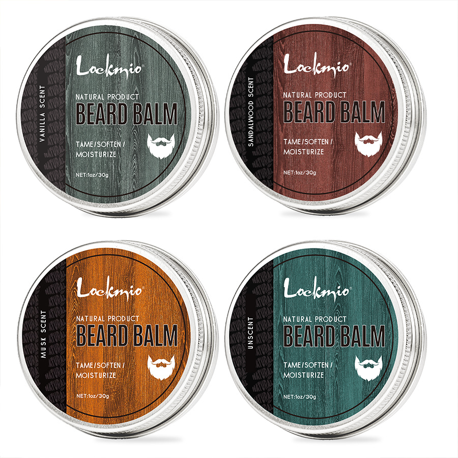 Aftershave Balm Mens - LOCKMIO Natural Shea Butter Beard Blam