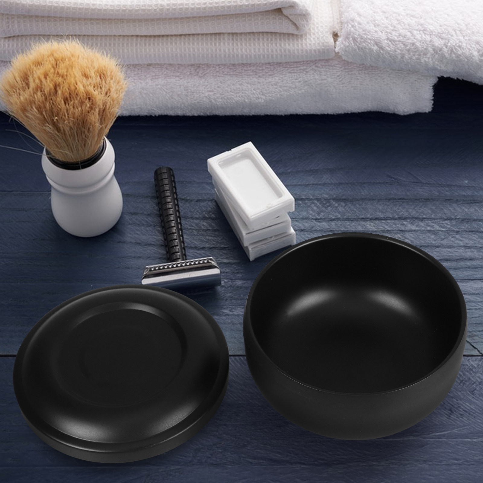 Shaving Bowl Soap - Stainless Steel Shaving Bowl Lid Classic