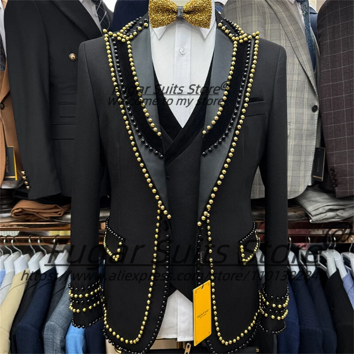 Mens Grooming Tools - Luxurious Male Party Blazers Customized Slim