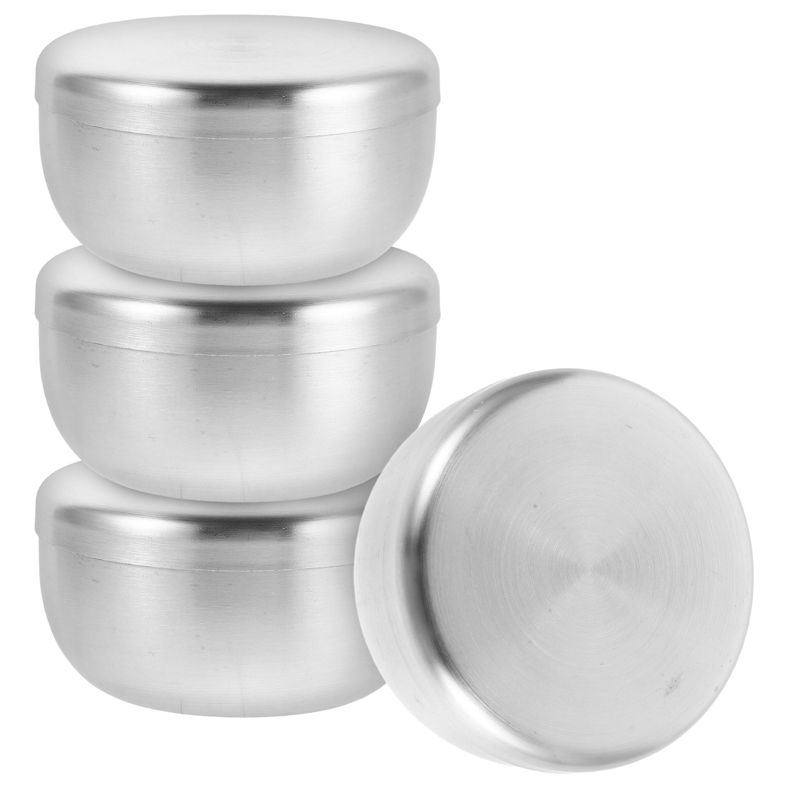 Shaving Bowl Soap - 4Pcs Stainless Steel Shaving Soap Bowl