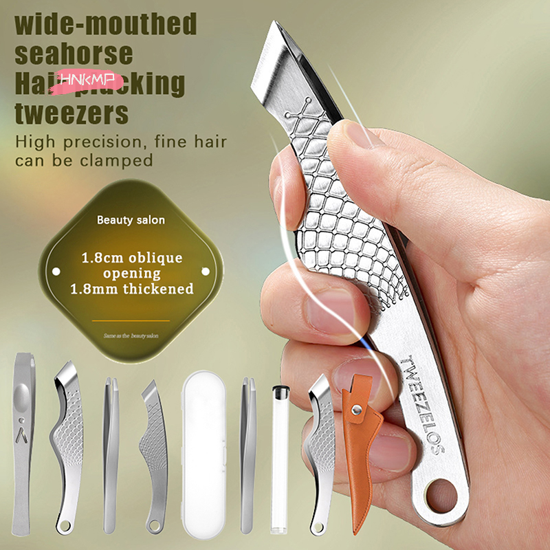 Mens Grooming Tools - Professional Wide Mouth Hair Plucking Tweezers