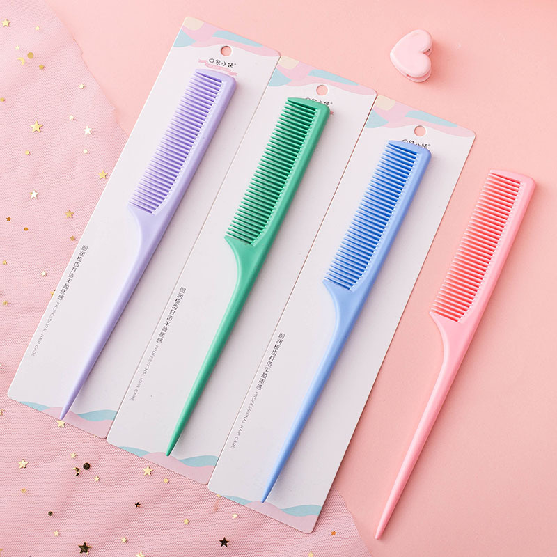 Comb Fine Tooth - Plastic Fine-tooth Comb Anti-static Tail Draw