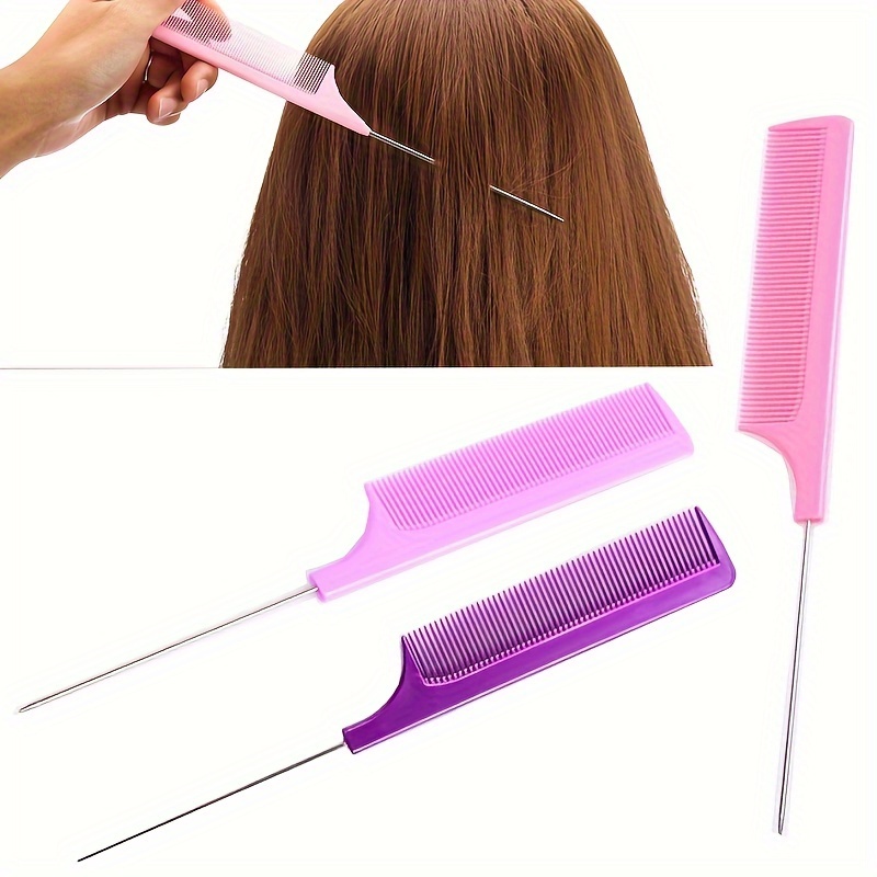 4/8pcs Stainless Steel Pointed - огляд і ціна Comb Fine Tooth