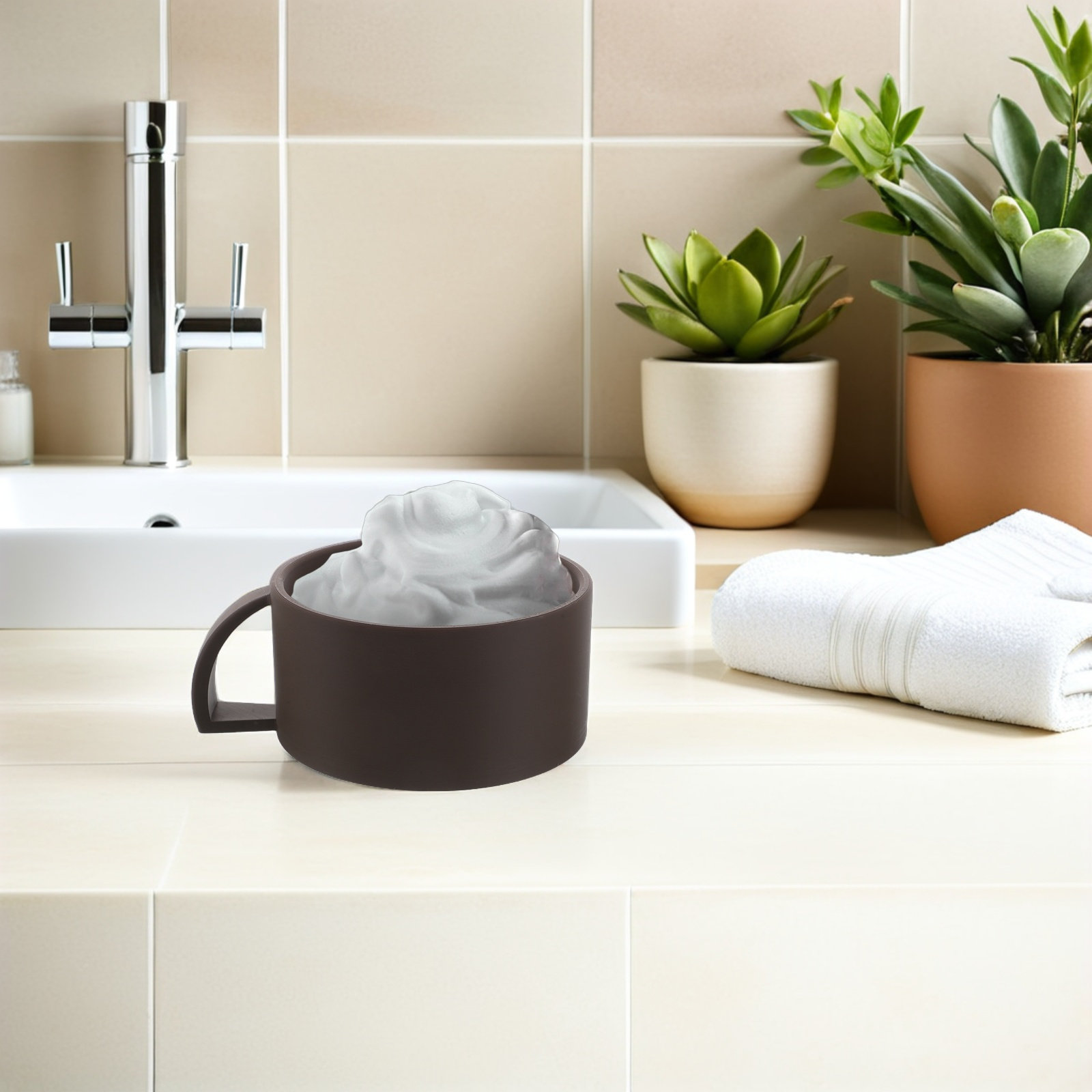 Shaving Bowl for Men Brown Wid - огляд і ціна Shaving Bowl Soap