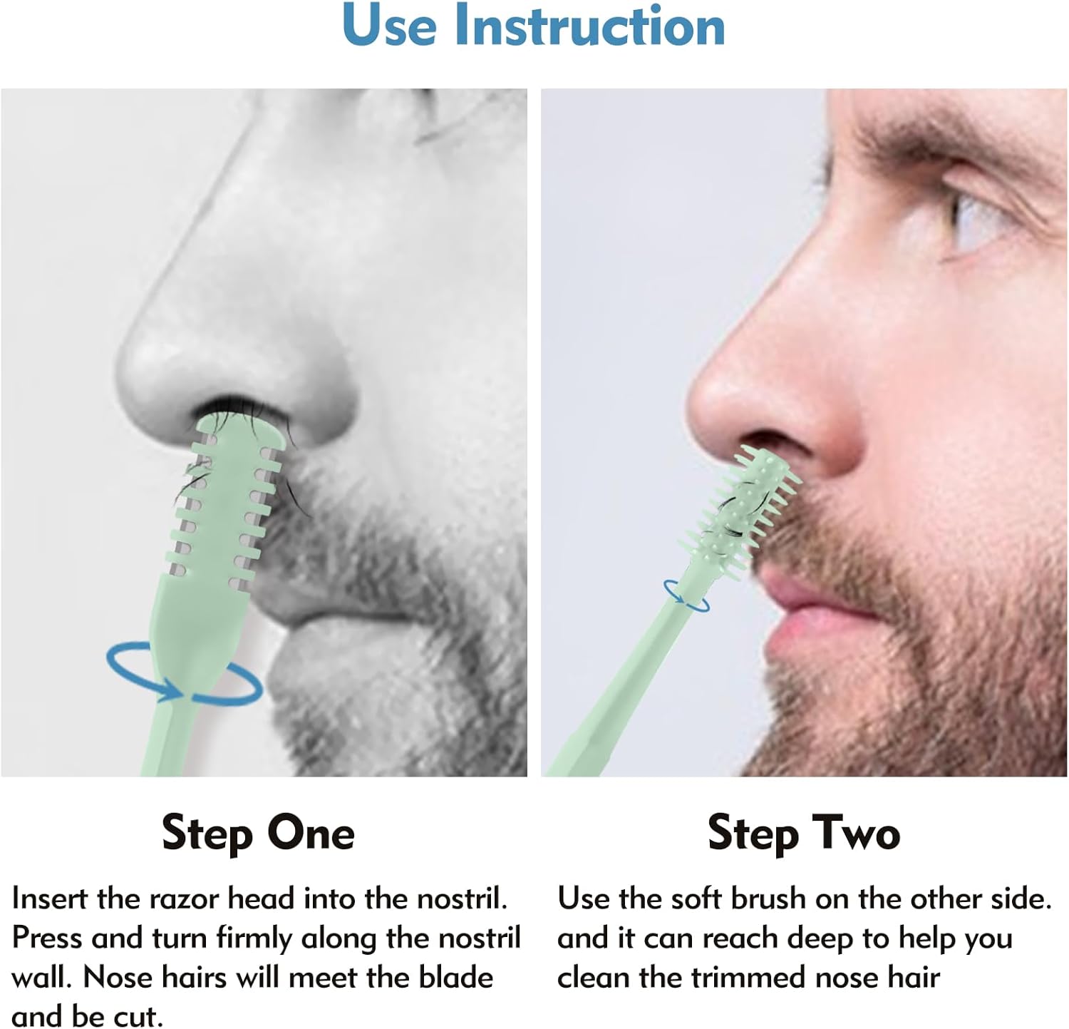5/20/50Pcs 2-in-1 Nasal Cutter - огляд і ціна Mens Grooming Tools