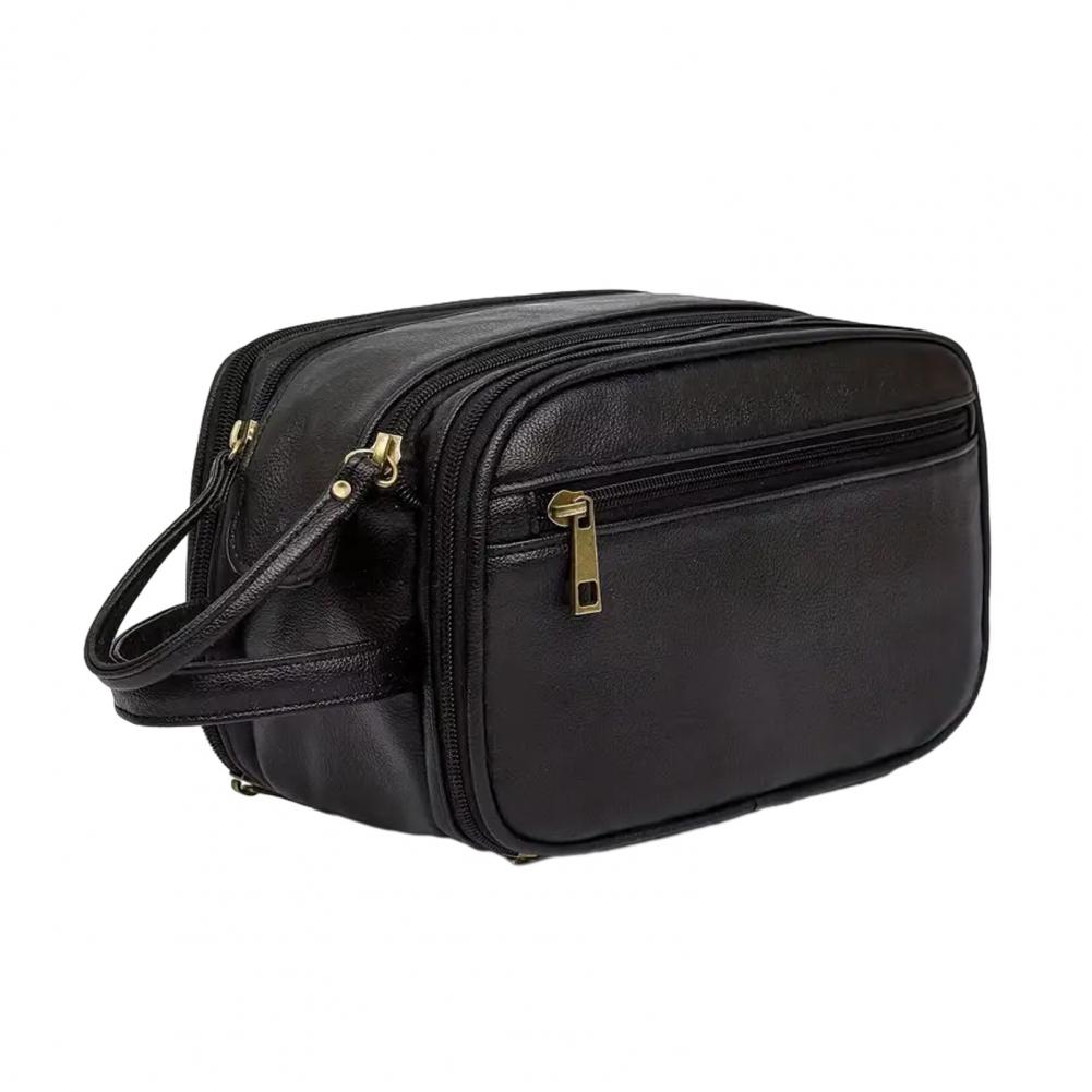Travel Makeup Bag Faux Leather - огляд і ціна Mens Grooming Travel Kit