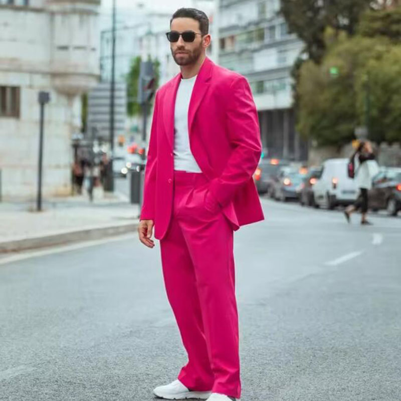 Latest Design Fuchsia Men Suit - огляд і ціна Mens Grooming Tools