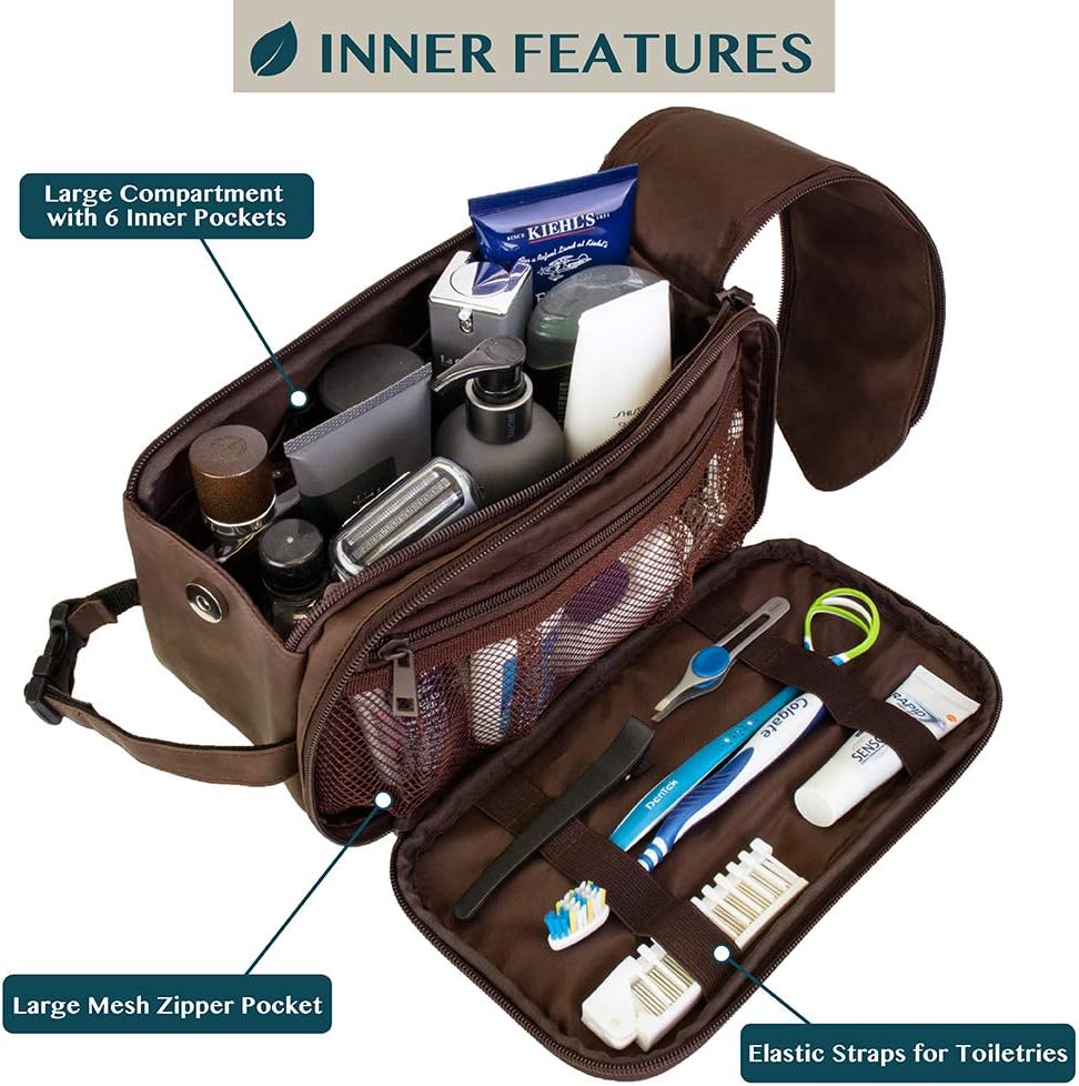 PAVILIA Toiletry Bag for Men,  - огляд і ціна Mens Grooming Travel Kit