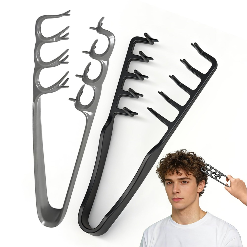 2PCS Texture Comb, 2-in-1 New  - огляд і ціна Comb Fine Tooth