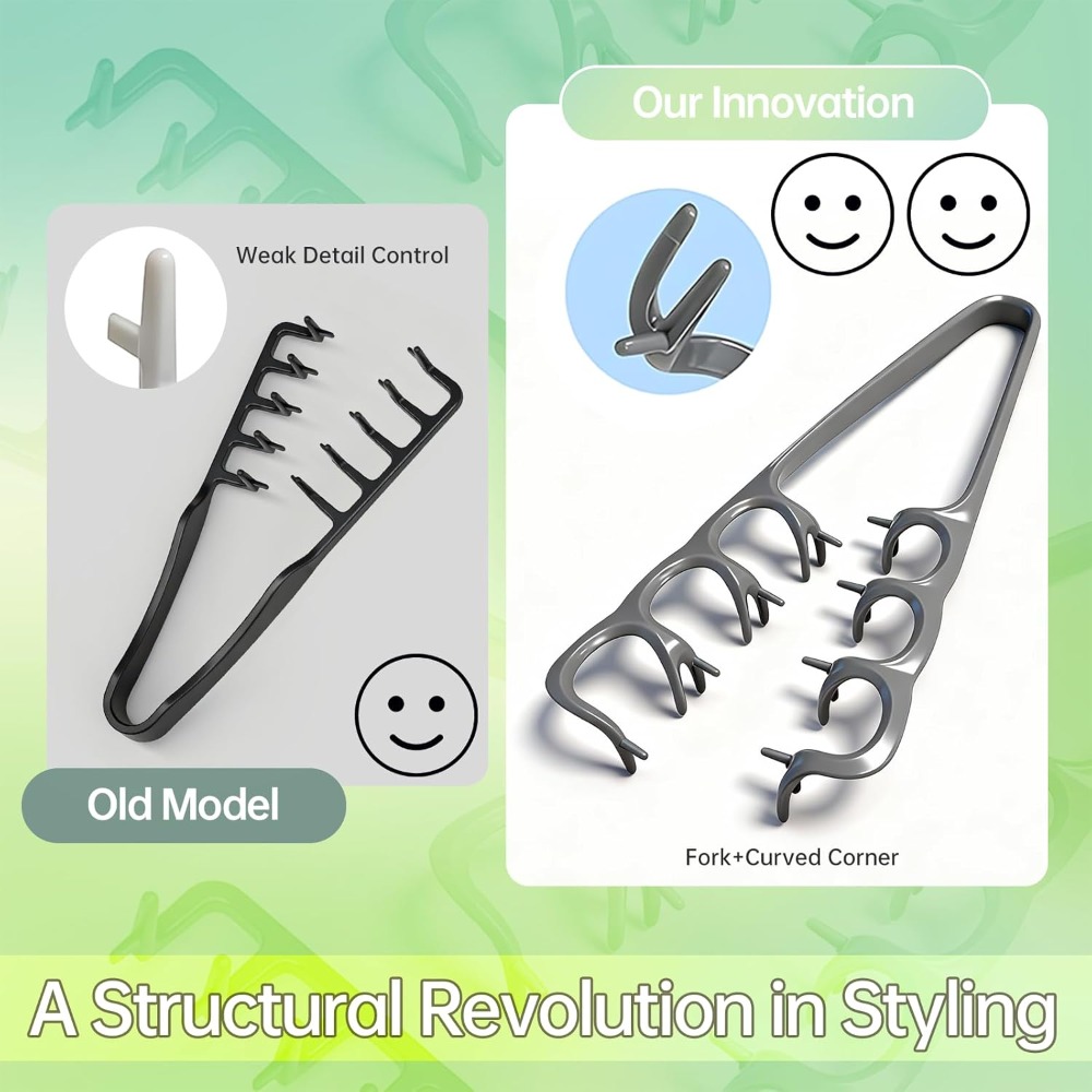 2PCS Texture Comb, 2-in-1 New  - огляд і ціна Comb Fine Tooth