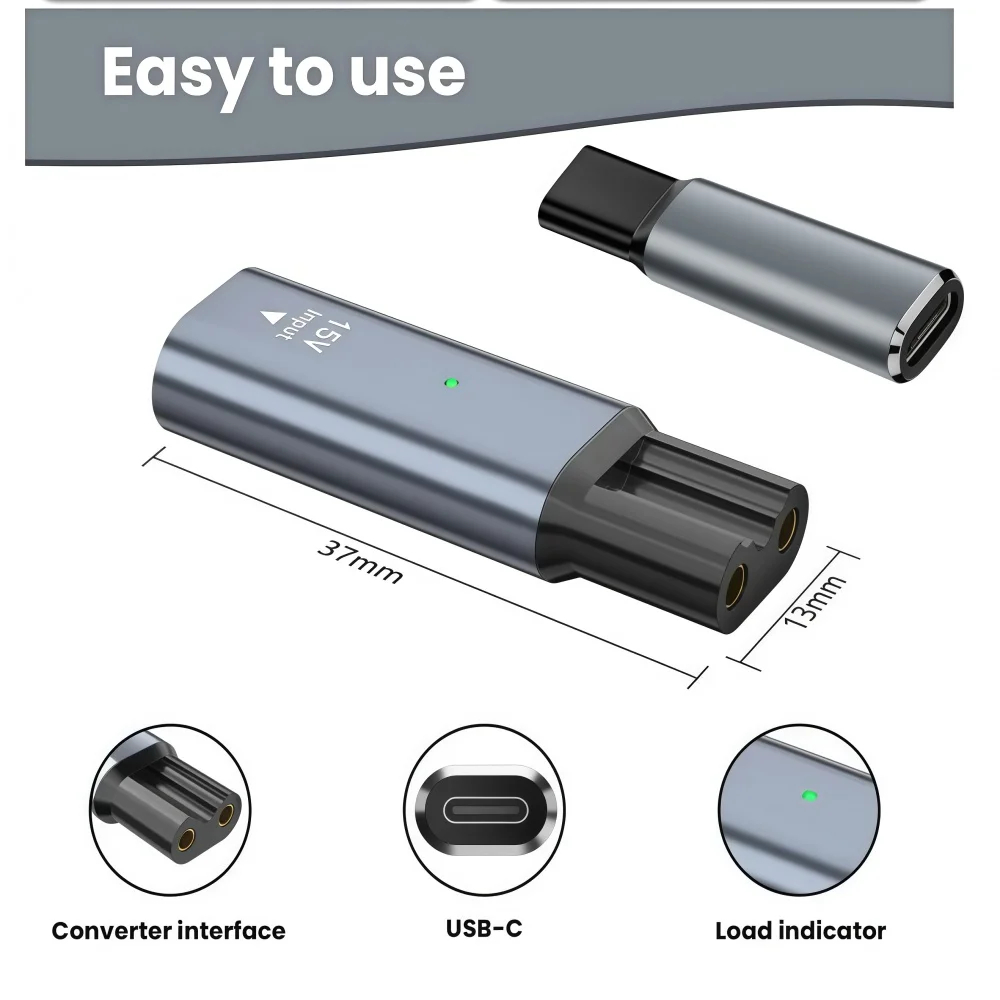 15V Type-C Shaver Adapter, Cha - огляд і ціна Men'S Grooming Trimmer