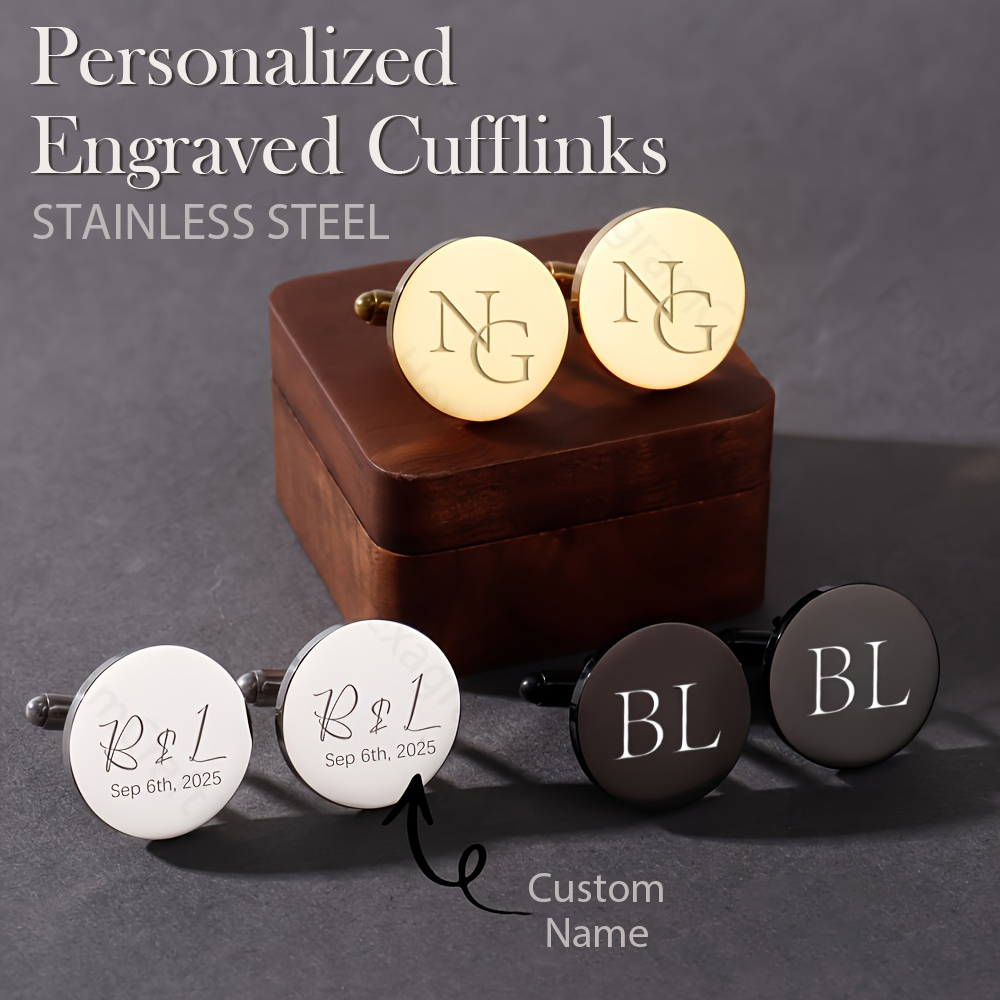 1pair Personalised Name Cuffli - огляд і ціна Men'S Grooming For Wedding