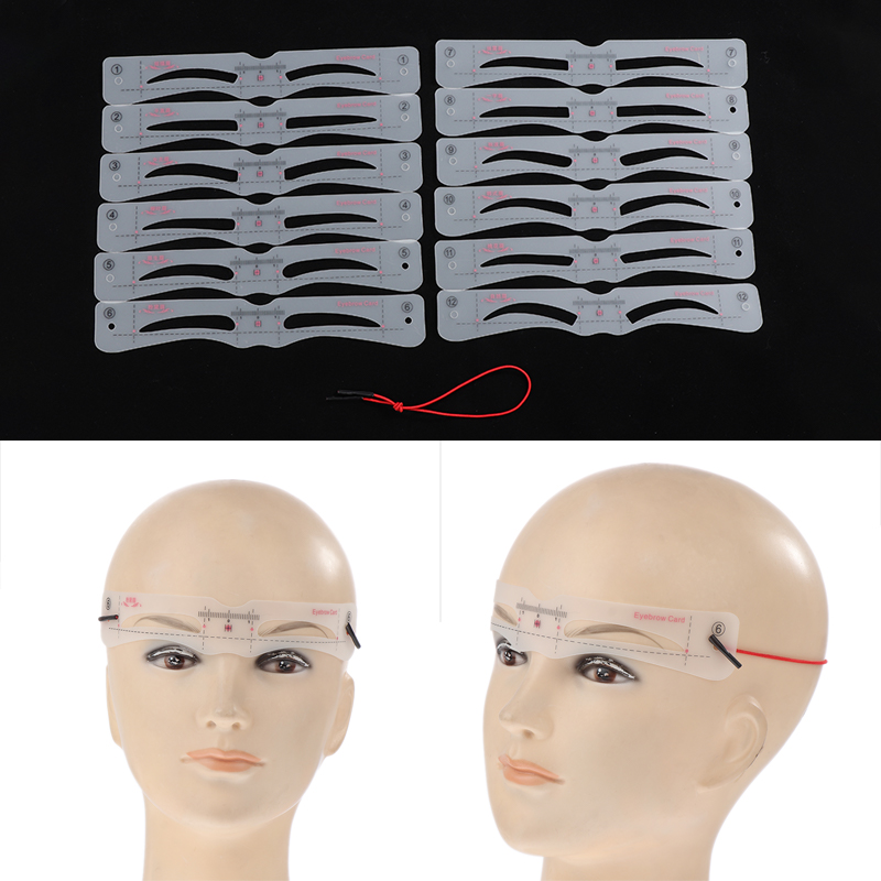 12Pcs Eyebrow Stencil Set Reus - огляд і ціна Men'S Grooming Guide