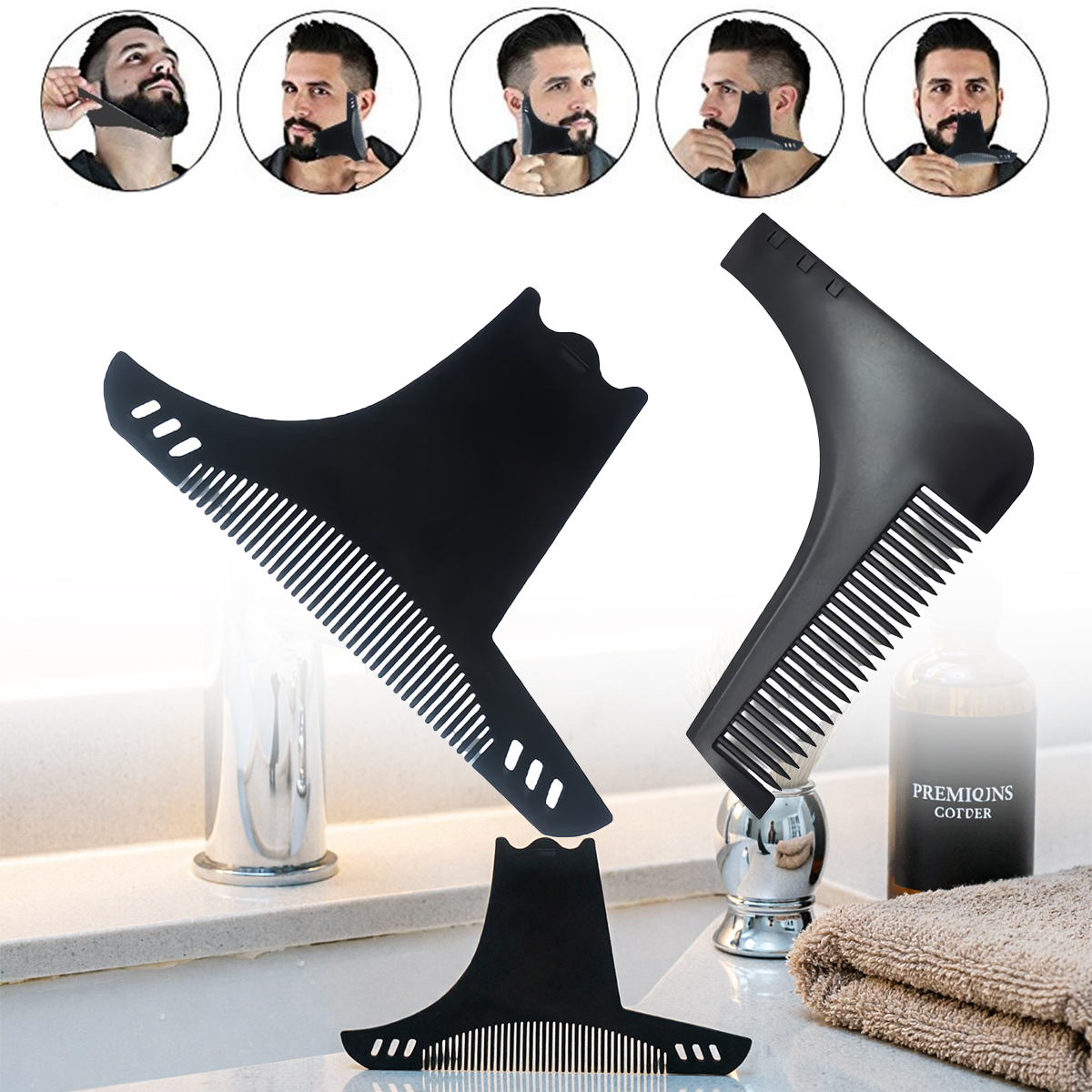 Beard Shaping Tool Non Slip Li - огляд і ціна Men'S Grooming Guide