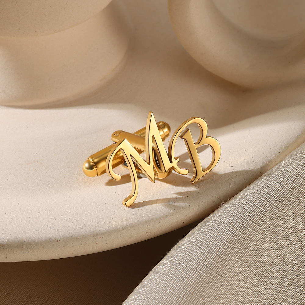 Customized Initial Letter Cuff - огляд і ціна Men'S Grooming For Wedding