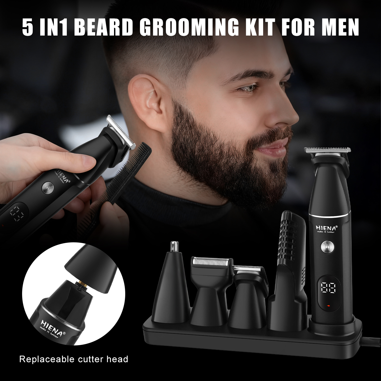 HIENA Professional Multifuncti - огляд і ціна Men'S Grooming Guide