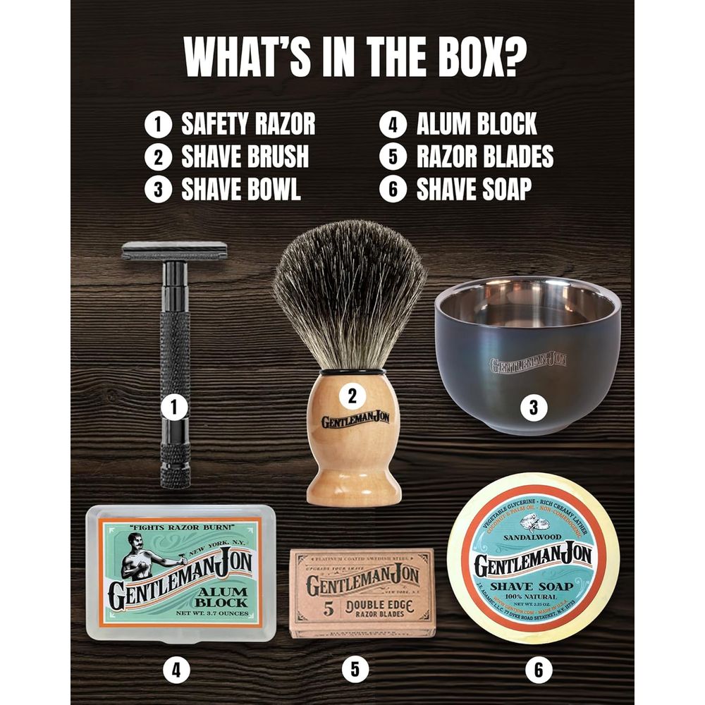 Classic Wet Shave Grooming Kit - огляд і ціна Shaving Bowl Soap