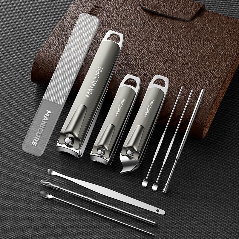 10 Pcs Manicure Pedicure Set P - огляд і ціна Mens Grooming Travel Kit