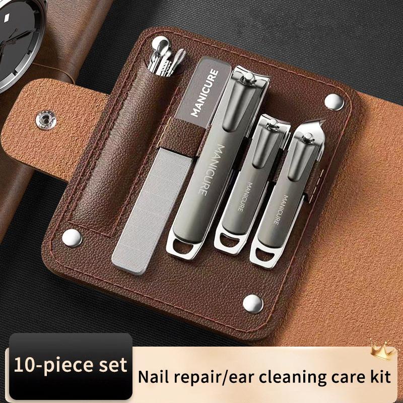 10 Pcs Manicure Pedicure Set P - огляд і ціна Mens Grooming Travel Kit