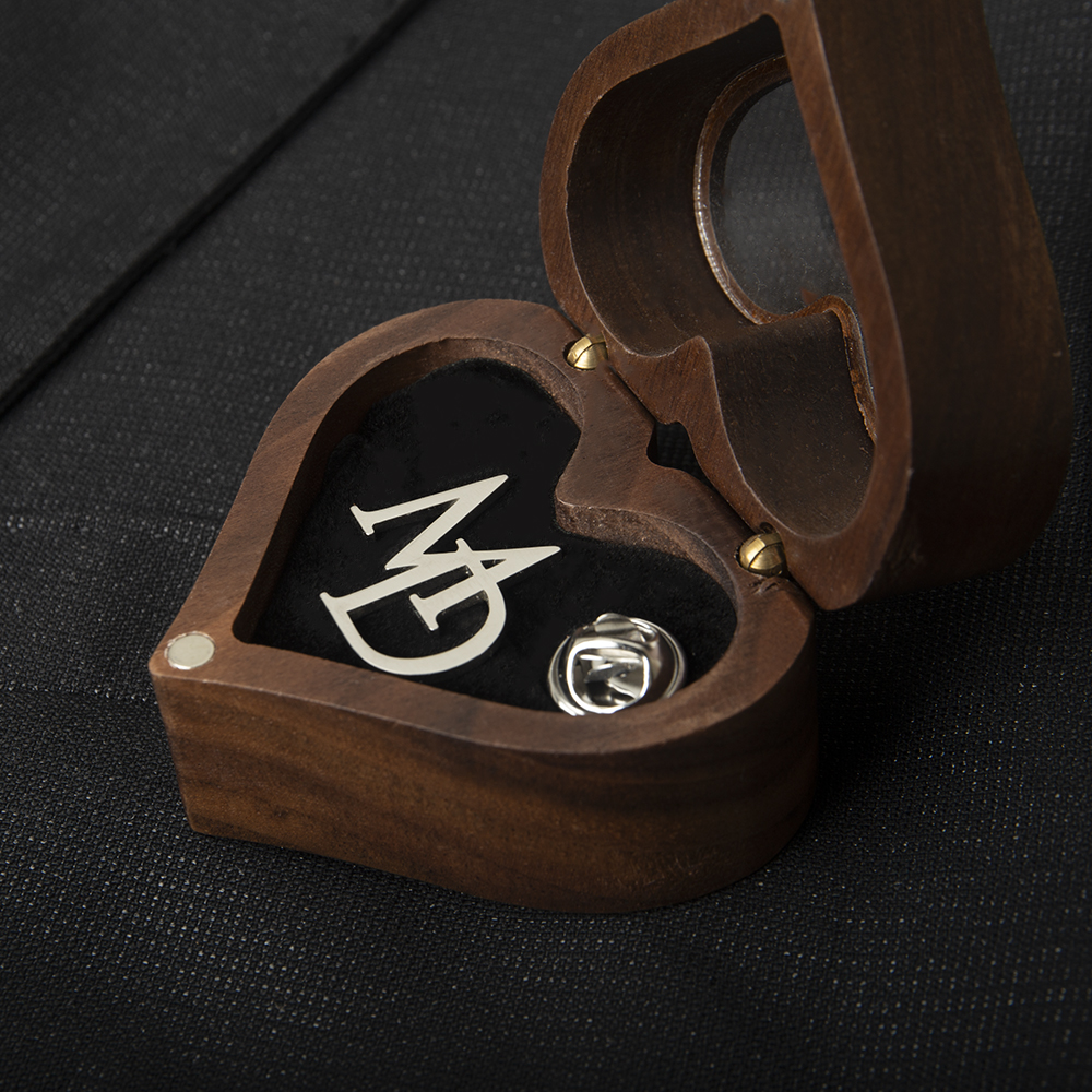 Tangula Custom Initials Brooch - огляд і ціна Men'S Grooming For Wedding