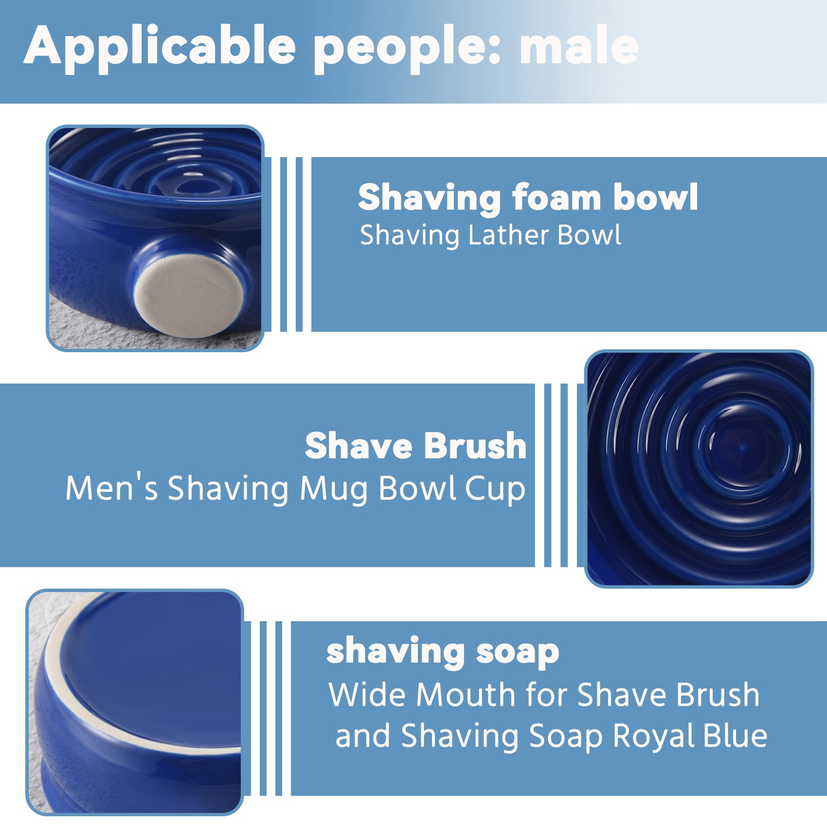 YCOC- Men's Shaving Mug Bowl C - огляд і ціна Shaving Bowl Soap