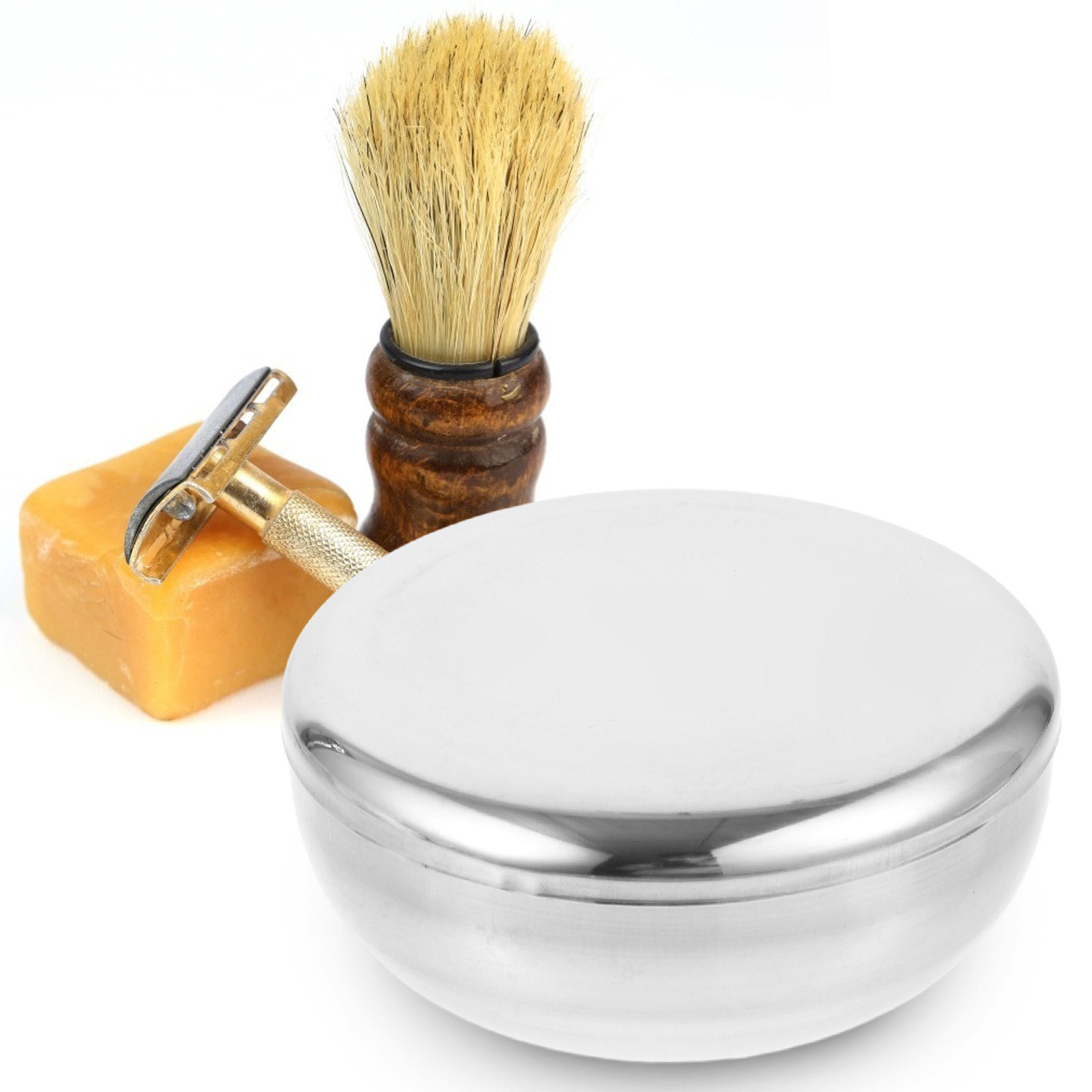 Men Shaving Bowl Stainless Ste - огляд і ціна Shaving Bowl Soap