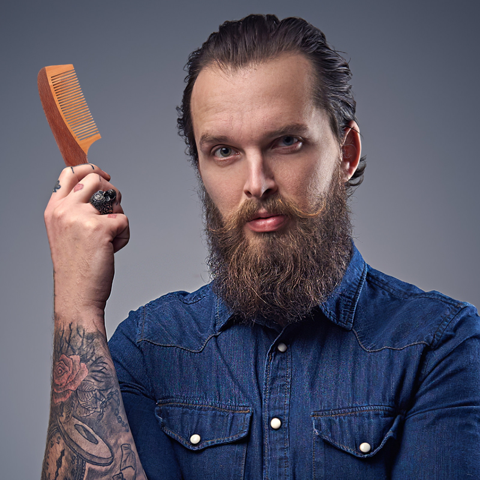 Portable Beard Comb for Men Na - огляд і ціна Mens Grooming Tools