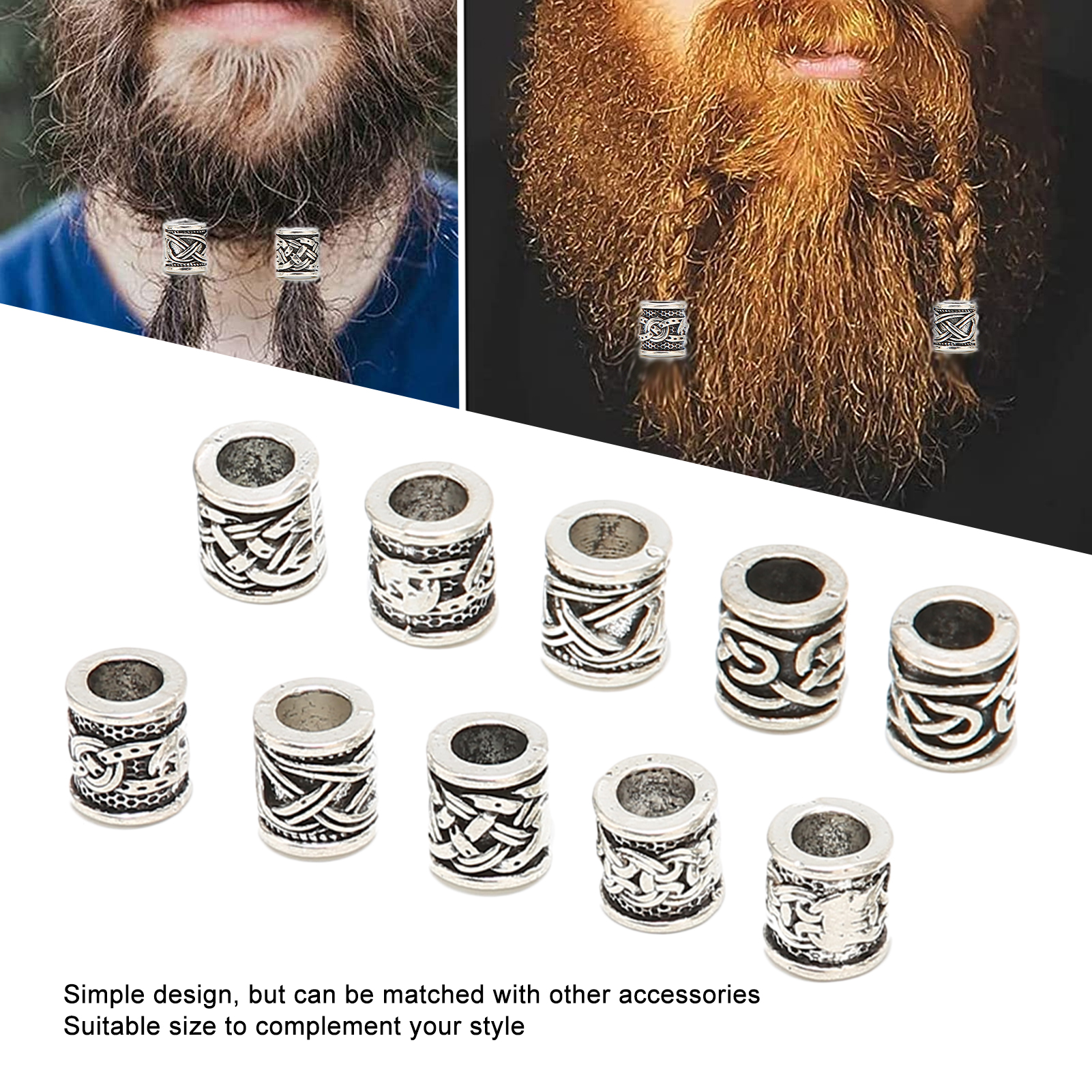 10PCS Viking Beard Beads Alloy - огляд і ціна Aftershave Balm Mens