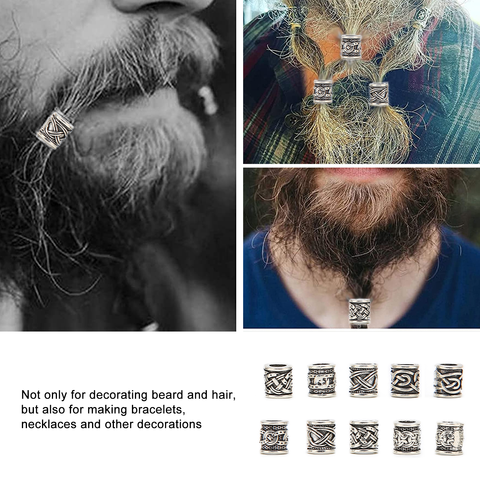 10PCS Viking Beard Beads Alloy - огляд і ціна Aftershave Balm Mens