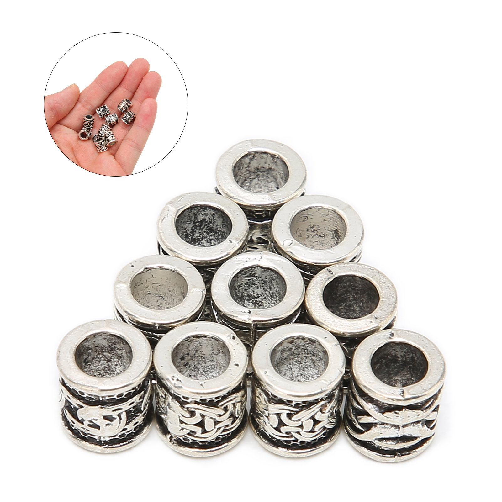 10PCS Viking Beard Beads Alloy - огляд і ціна Aftershave Balm Mens
