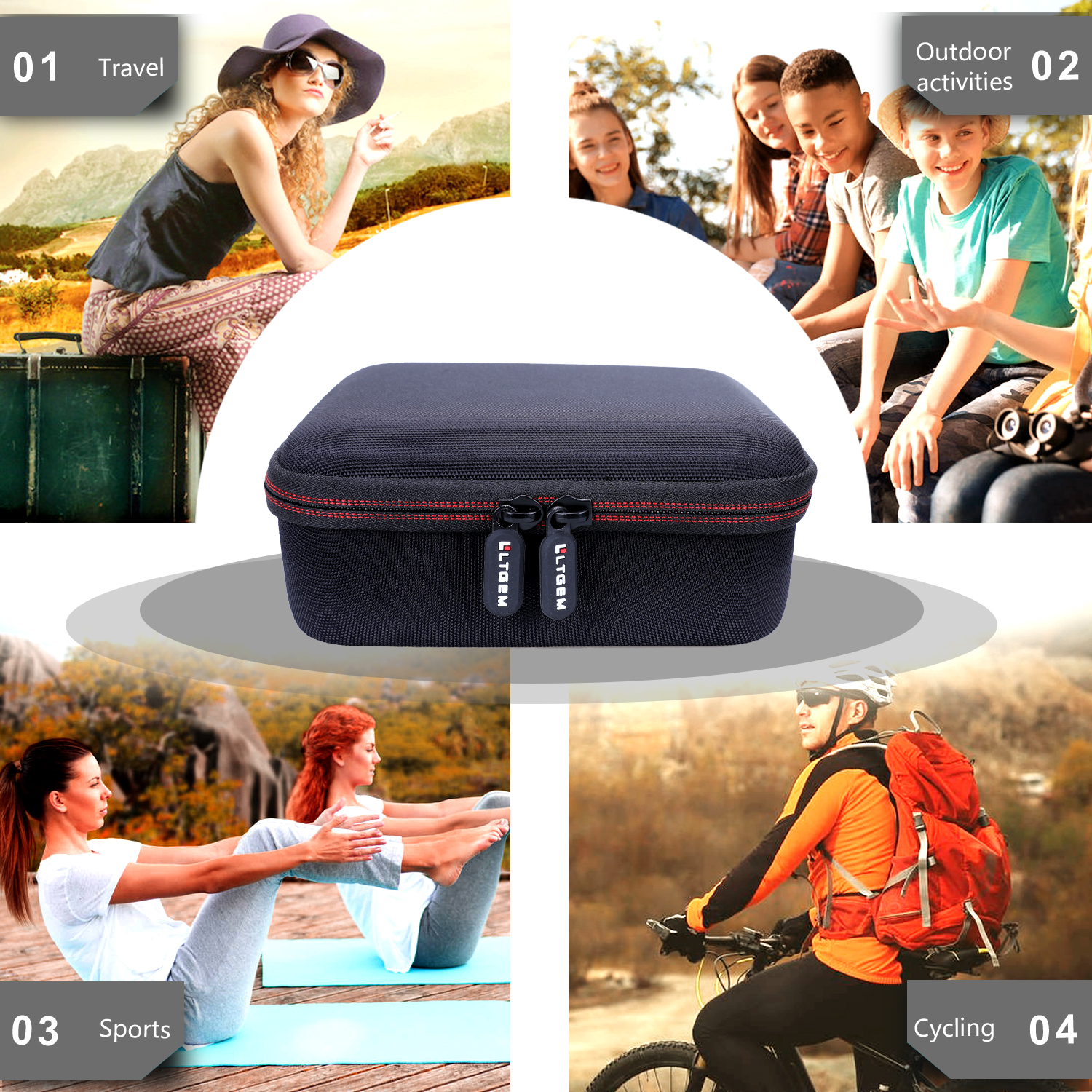 LTGEM Razor Case for Bald Men  - огляд і ціна Mens Grooming Travel Kit