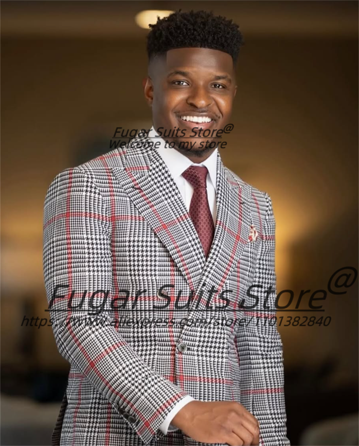 Classic Plaid Men Suits Handso - огляд і ціна Mens Grooming Tools