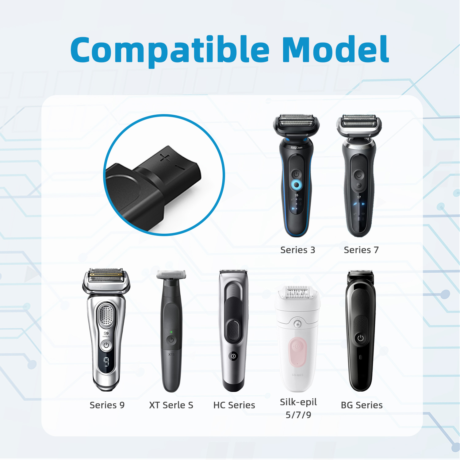 Brangdy 12V Type-C Shaver Adap - огляд і ціна Men'S Grooming Trimmer