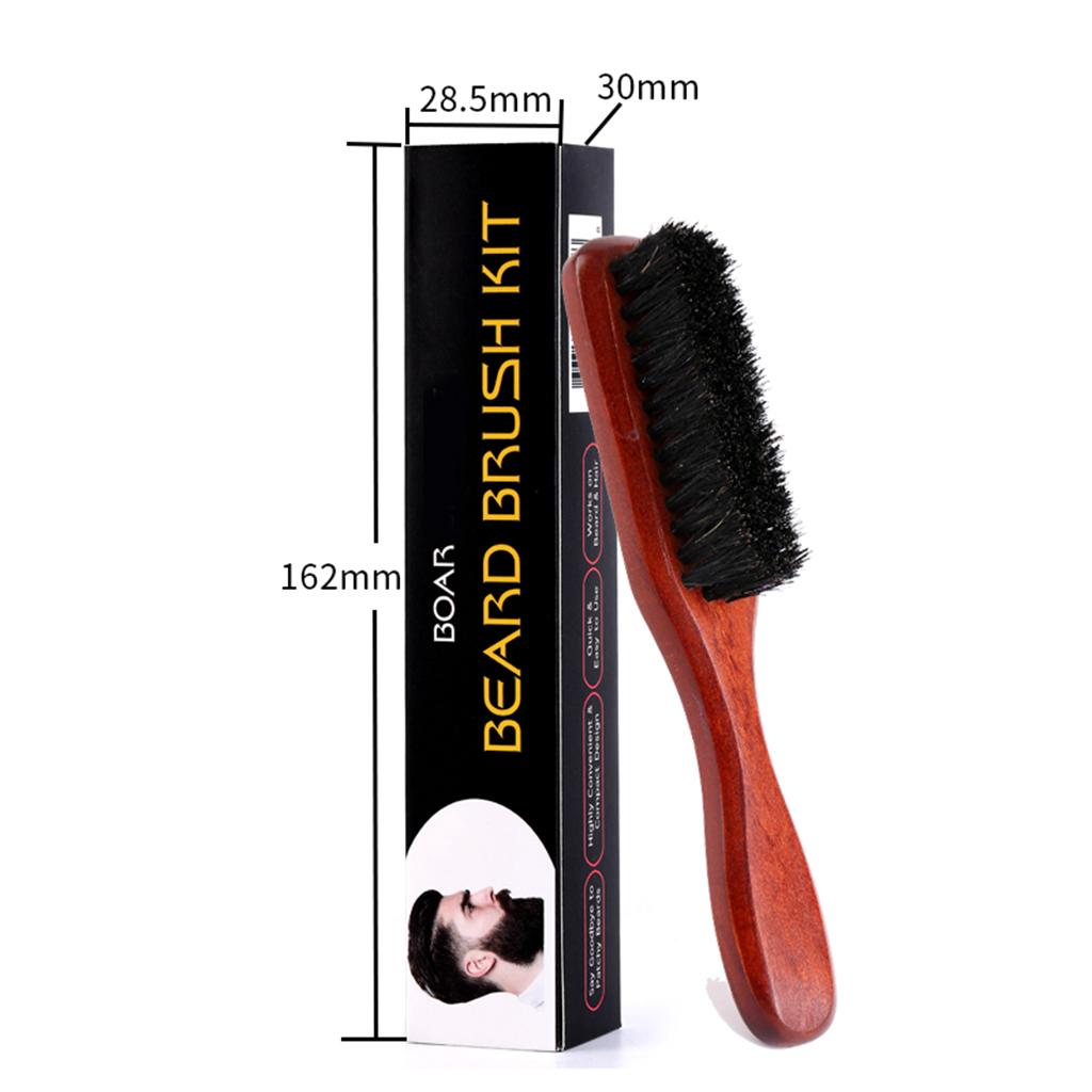 Wooden Beard Brush Long Handle - огляд і ціна Mens Grooming Travel Kit